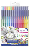 Logo tui de 26 feutres triplus, johanna basford edition - staedtler  57088193