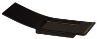 Logo Papstar assiette fingerfood angulaire, 40 x 100 mm, noir 6485702