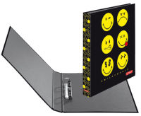 Logo Herlitz classeur � anneaux max.file smileyworld 'black', a4 50002054