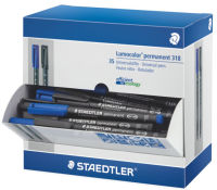 Logo Staedtler marqueur permanent 318f lumocolor,pr�sentoir de 35 5655345