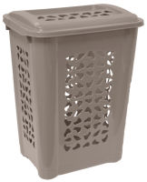 Logo Keeeper panier � linge 'per' avec couvercle, 60 l, taupe 6440296