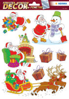 Logo Image pour fen�tre de no�l 'joyeux p�re n�el' - herma  6504001