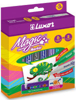 Logo Luxor crayons magique 'magic marker', tui de 8 5110048