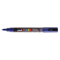 Logo Uniball marqueur peinture  eau, encre  pigmentation bleu marine, pointe fine pc3m bmar 300121