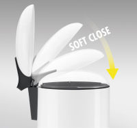 Logo Hailo poubelle � p�dale profiline solid l, argent 6520368