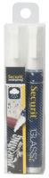 Logo Securit securit lot de 2 feutre-craie waterproof, trait 2-6 mm, coloris blanc 258304