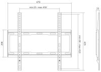 Logo Logilink support mural pour tv, plat, pour 81,28 - 139,7 cm 11115843