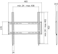 Logo Logilink support mural pour tv, plat, pour 81,28  139 11115841