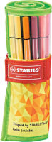 Logo Stabilo feutre pen 68, trousse enroulable 25 'fan editiion' 55500158