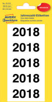 Logo Avery zweckform etiquettes classeur '2018', 60 x 26 mm,blanc 72043218