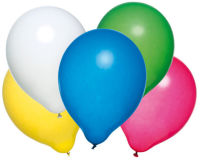 Logo Susy card ballon de baudruche, couleurs assorties 40011233
