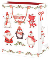 Logo Susy card sachet cadeau de noel 'vintage', moyen 40014364