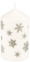Logo Papstar bougie cylindrique de nol 'snstjrnor', blanc 6486140