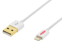 Logo Ednet cble usb 2.0 apple ip5 8 broches - usb a, m/m, 0.5m, ul, mfi, blanc, contacts dors 31020 704902