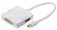 Logo Ednet cble rpartiteur mini displayport dp+hdmi+dvi, m/f, 0.2m, ul, ce, blanc, contacts dors 84511 704812