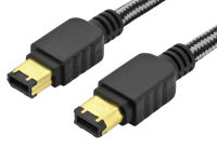 Logo Ednet c�ble firewire 400, fiche m�le - fiche m�le, 1,8 m 8084085