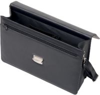 Logo Alassio malette noire anzio imitation cuir avec plusieurs compartiments 28,5x38x10cm 47013 386447
