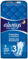 Logo Always maxi night serviette 10, taille 3 6430528