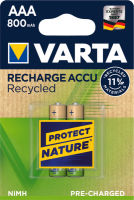 Logo Varta pile nimh 'recharge accu recycled', micro aaa, 800 mah 3060878