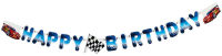 Logo Susy card cha�ne de guirlande,'happy birthday - super racer' 11450251
