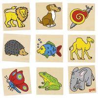 Logo Jeu de mmo des animaux, bote en bois hs217