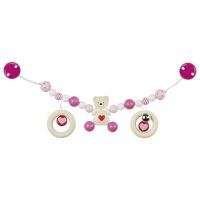 Logo Dcoration pour poussette avec clips - oursons petit coeur 736850