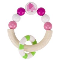 Logo Hochet demi-cercle lphant, rose 764370