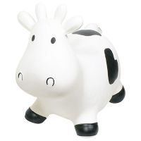 Logo Vache sauteuse noire et blanche 15355