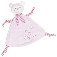 Logo Doudou ours (rose) avec cur 65114