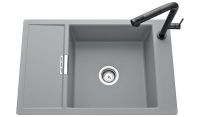 Logo Luisina - luisidiam - forte - evier � encastrer luisina 1 bac, 1 �gouttoir coloris stone ev1901p 070