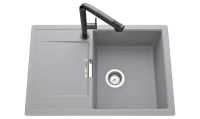 Logo Luisina - luisidiam - forte - evier � encastrer luisina 1 bac, 1 �gouttoir coloris gris perle ev1901 070