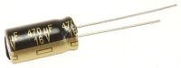 Logo 470uf-16v elco radial pan 105� basse imp. 8x15mm. rohs-konform f670315