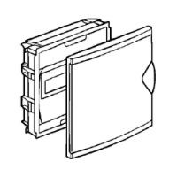 Logo Coffret mini encastr - porte isolante blanc ral 9010 - 1 rang - 6+2 mod 001410