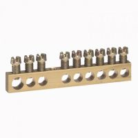 Logo Bornier de rpartition - nu  visser - 1 connexion 6  25 mm - l. 73 mm 004803