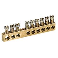Logo Bornier de rpartition - nu  visser - 1 connexion 6  25 mm - l. 157 mm 004806