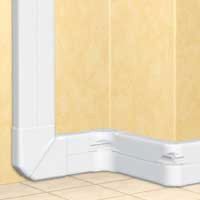 Logo Goulotte 50x150 dlp monobloc - 2 couv 65 mm - l. 2 m - blanc 010427