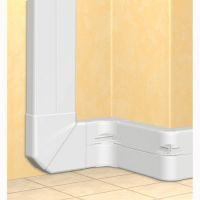 Logo Goulotte 50x195 dlp monobloc - 2 couv 85 mm - l. 2 m - blanc 010470