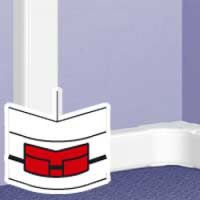 Logo Accessoire vdi pour angle extrieur - toute dlp (sauf 35x80 et couv 40) - blanc 010781