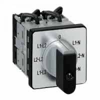 Logo Commutateur de mesure - voltmtre avec neutre - pr 12 - 6 contacts - fix vis 014653