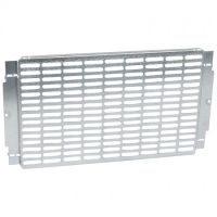 Logo Platine universelle perfor�e - pour coffrets et armoires xl� 400 - h 300 mm 020242