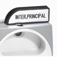 Logo Etiquette de fonction pour plastron cadenassable - '' inter principal '' 022281
