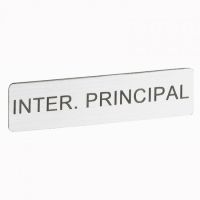 Logo Etiquette autocollante pour bo�tier 150x100x96 - '' inter principal '' 022285