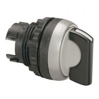 Logo Osmoz compo - bouton tournant non lum - manette ip66-2 posit. rappel 45� - noir 023909