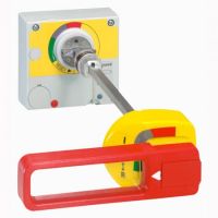Logo Commande rotative d'urgence - d�port�e sur porte dpx 250 - ip 55 - rouge/jaune 026280