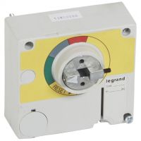 Logo Commande rotative d'urgence - d�port�e sur porte dpx 630 - ip 55 - rouge/jaune 026282