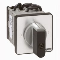 Logo Commutateur 3 directions avec arr�t - pr 12 - 2p - 6 contacts - fixation vis 027503