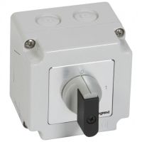 Logo Commutateur - inter marche/arrt - pr 12 - 4p - 4 contacts - botier 76x76 mm 027713