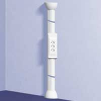 Logo Demi colonne dlp � �quiper - 2 compartiments - h. 2,70 m - blanc 030735