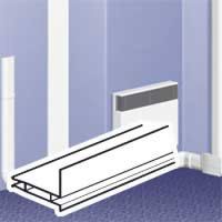 Logo Cloison s�paration - pour plinthe dlplus h. 20 - l. 2 m - blanc 030867