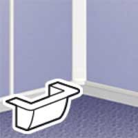 Logo Adaptateur de cadre mosaic - pour pose en bout de moulure dlplus 32x12,5/16 031641